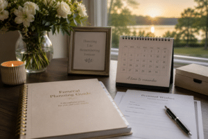 Funeral planning guide and personal wishes form for cremation services in Ballwin, MO