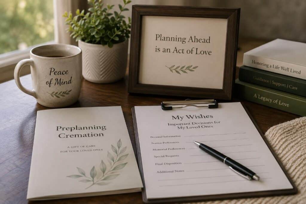 Preplanning cremation forms for cremation service in St. Charles, MO with calm guidance