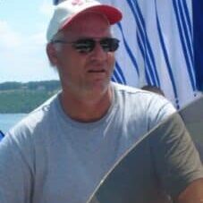 Captain Doug on the boat at Table Rock