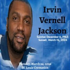Irvin Jackson obituary cover